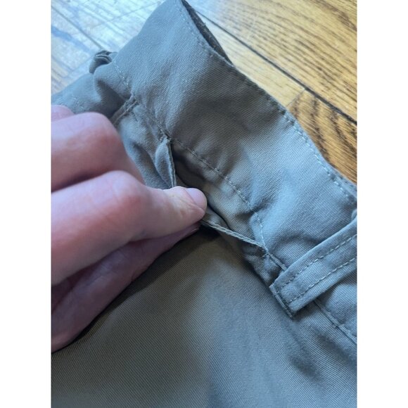 REI Hiking Pants Men's Sz 32 x ~28.5 Hemmed Green Lightweight - Picture 3 of 13